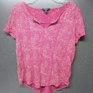 Lucky Brand Pink Tee Sz M